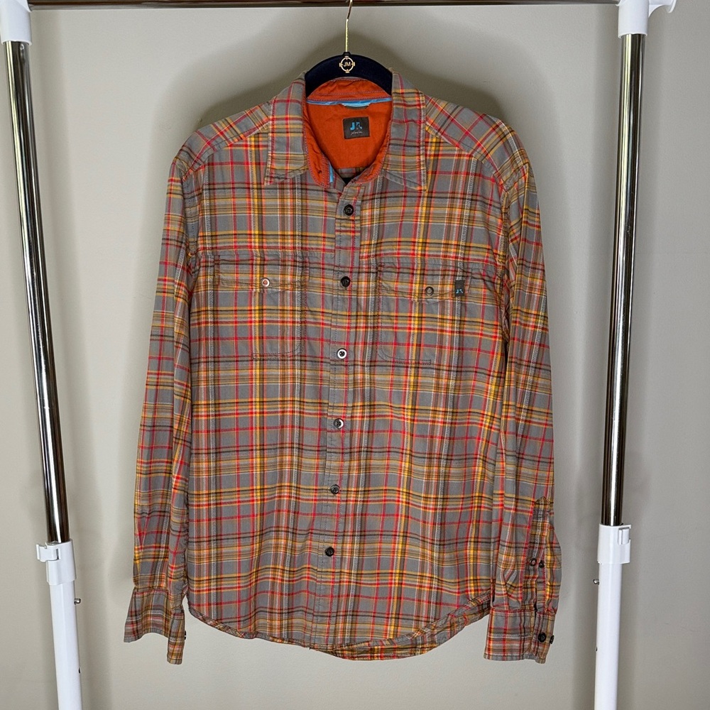 Men's Casual Plaid Button-Down Shirt - Matthew McConaughey’s clothing brand